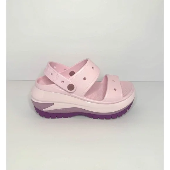 Crocs Mega Crush Platform Sandal Bubble Pink, UNISEX Size: WMNS 8, MENS 6 BNWOT - Picture 1 of 7